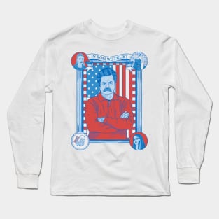 Ron Swanson Long Sleeve T-Shirt